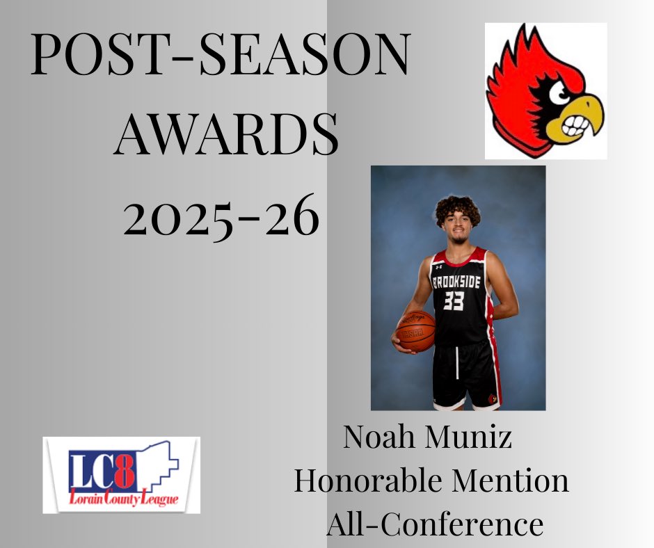 Congratulations to Noah Muniz for his Post-Season Award from the Lorain County League.