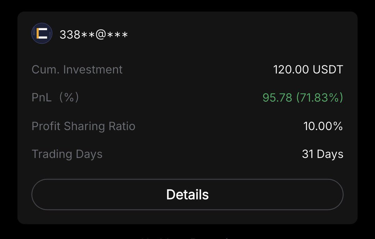 Crypt0cean_'s tweet photo. 31 days this person has been copy trading my bots

They are up 71%📈

Read that again! 

71% in 31 days!!!!

They clicked 4 buttons and made 71%🤯

Who wants the link? https://t.co/52B0WrqLM1