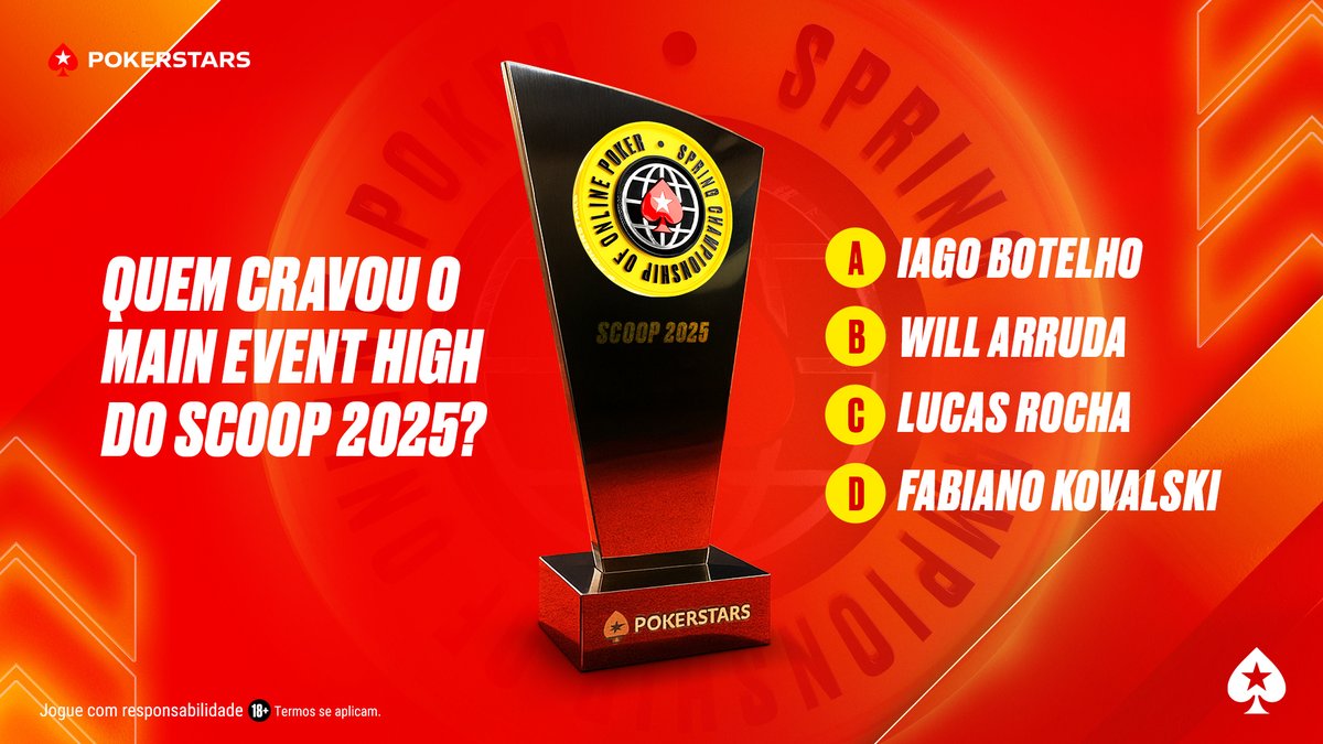 O SCOOP 2026 tá batendo na porta! Quem aí vai grindar?

Se liga: UM de OITO tíquetes de US$11 pode ser seu.

⏰ Até amanhã, às 20h, no formato: X [StarsID] + #SCOOP

ℹ️ Termos se aplicam: psta.rs/TermosBR.