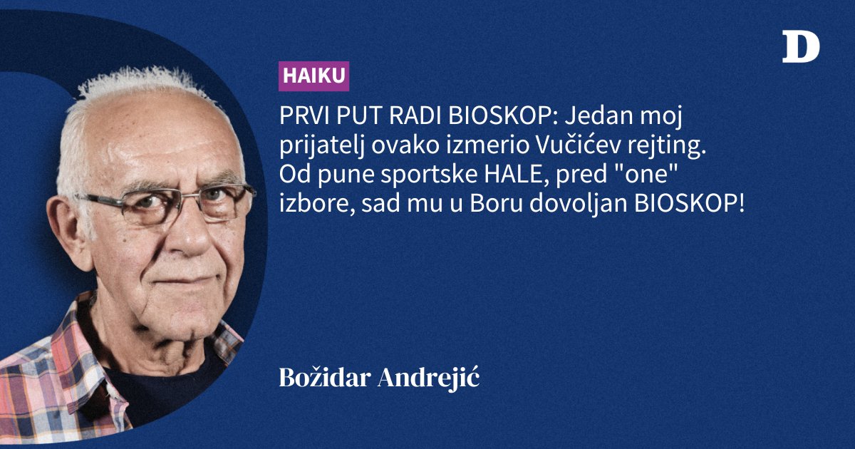 OnlineDanas's tweet image. Složio Boža #BožinSlogan #Danas @bozdobar