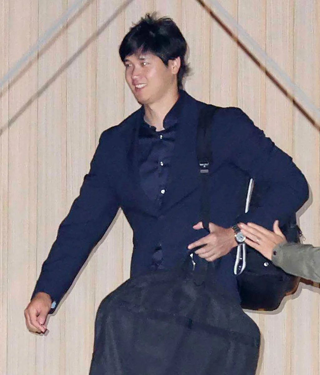 大谷翔平選手が帰国