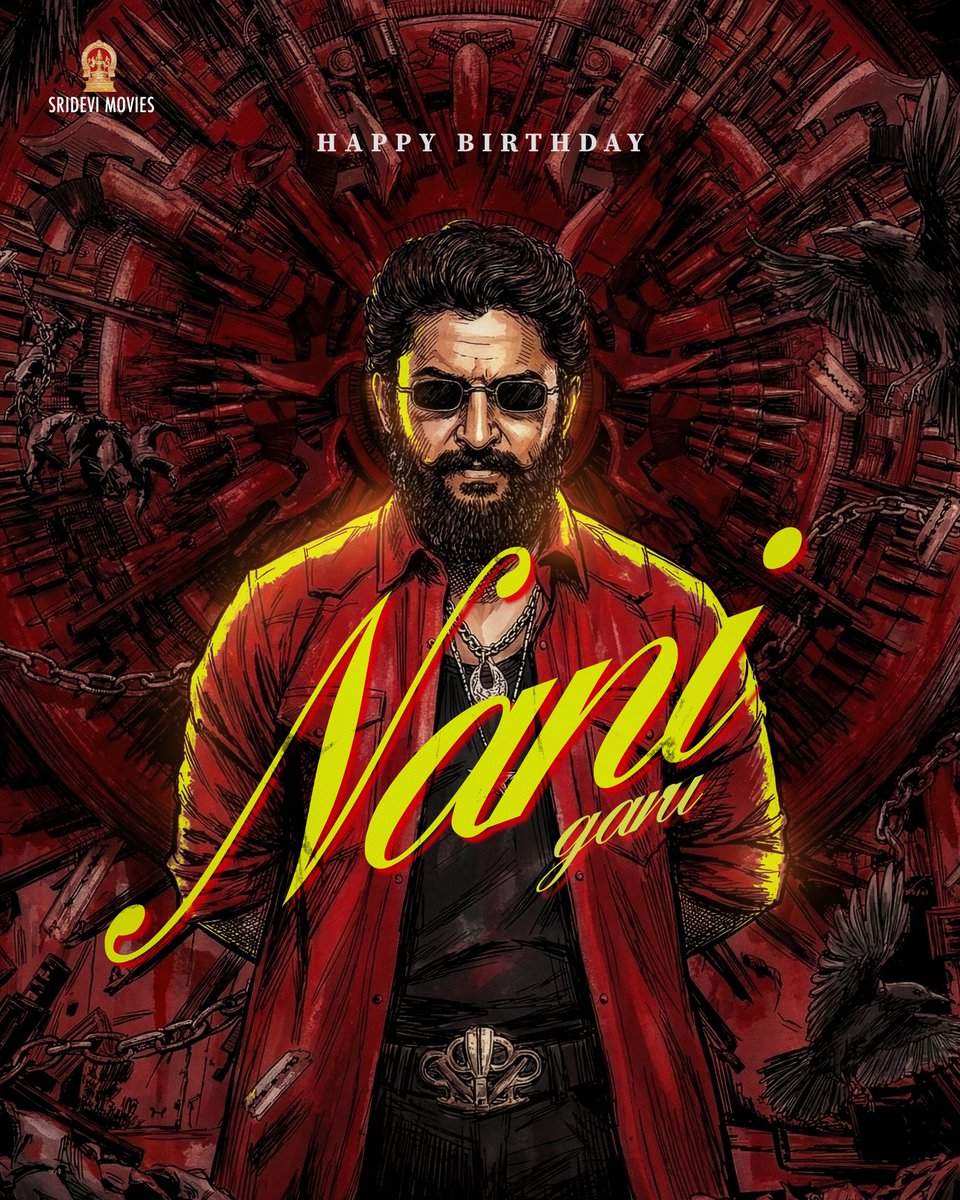 SrideviMovieOff's tweet photo. Happiest Birthday to the RAWyal &amp; NatuRAWl Star @NameisNani garu 💐

Wish you a grand success with #TheParadise #NaniSujeeth &amp; many more ahead 😇

#HappyBirthdayNani #HBDNani https://t.co/RG9cEuwIK6