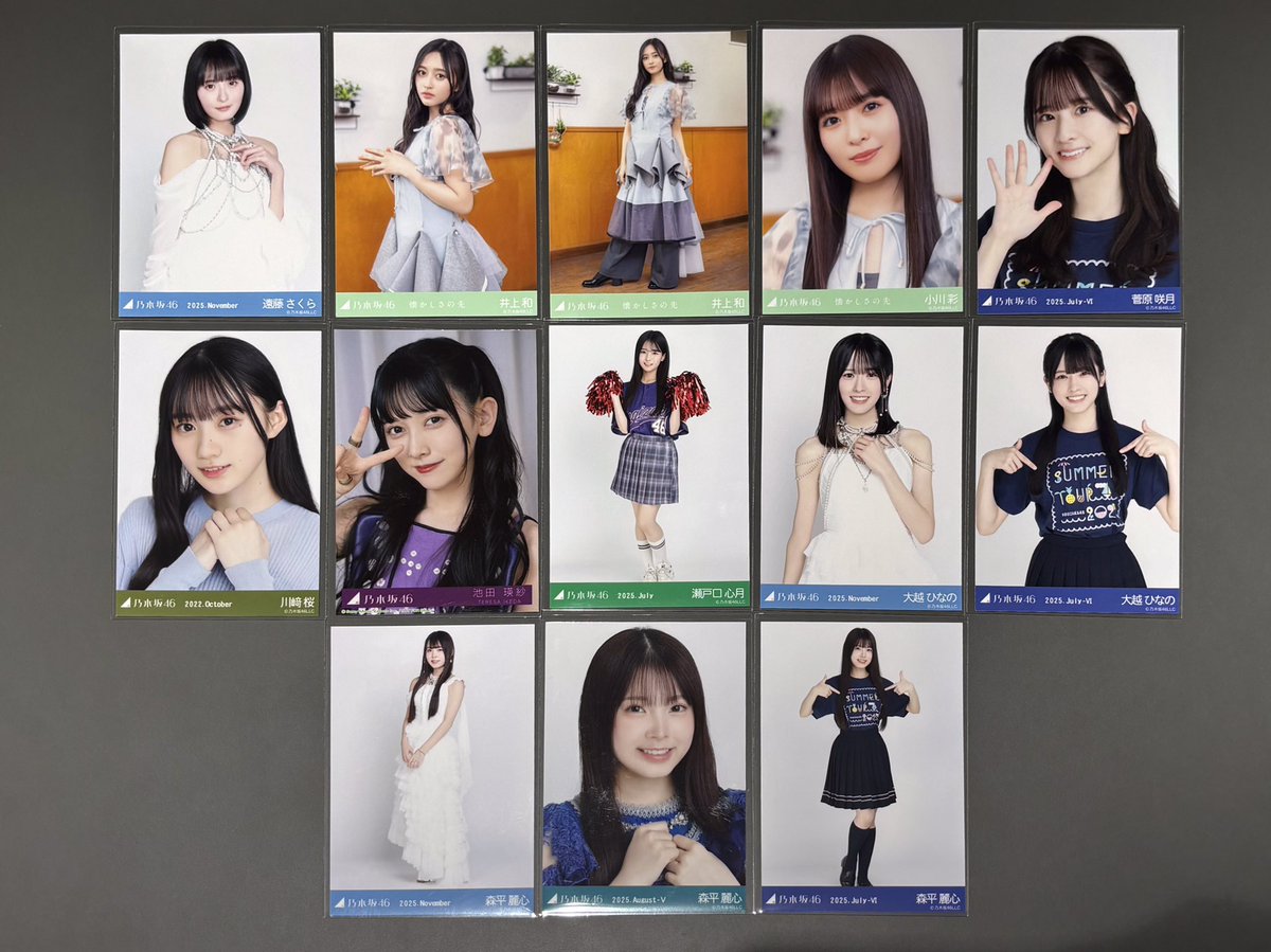 乃木坂46 生写真 】 入荷いたしました！✨ 1枚目の画像はコンプになり