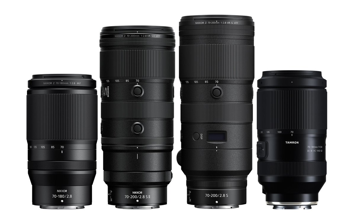 NIKKOR Z 70-200mm f/2.8 VR S II Zマウントの大口径望遠ズーム比較