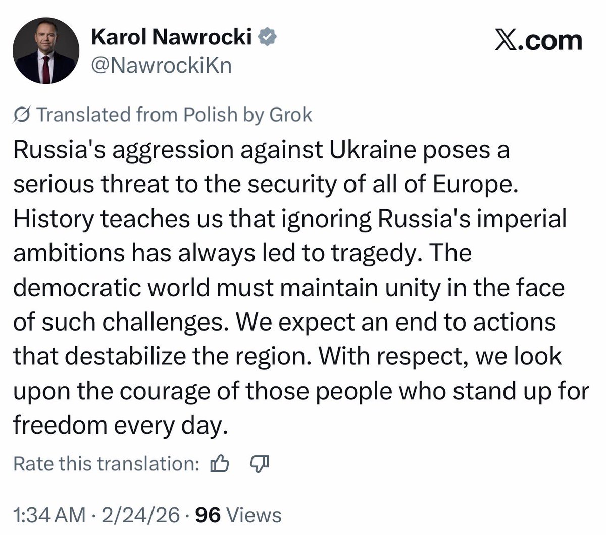 BREAKING 🇵🇱🇺🇦:

Here is the difference between Polish far-right president and Orban, Fico and Trump.

We Poles know who Russia is, far-right America needs to learn from us.