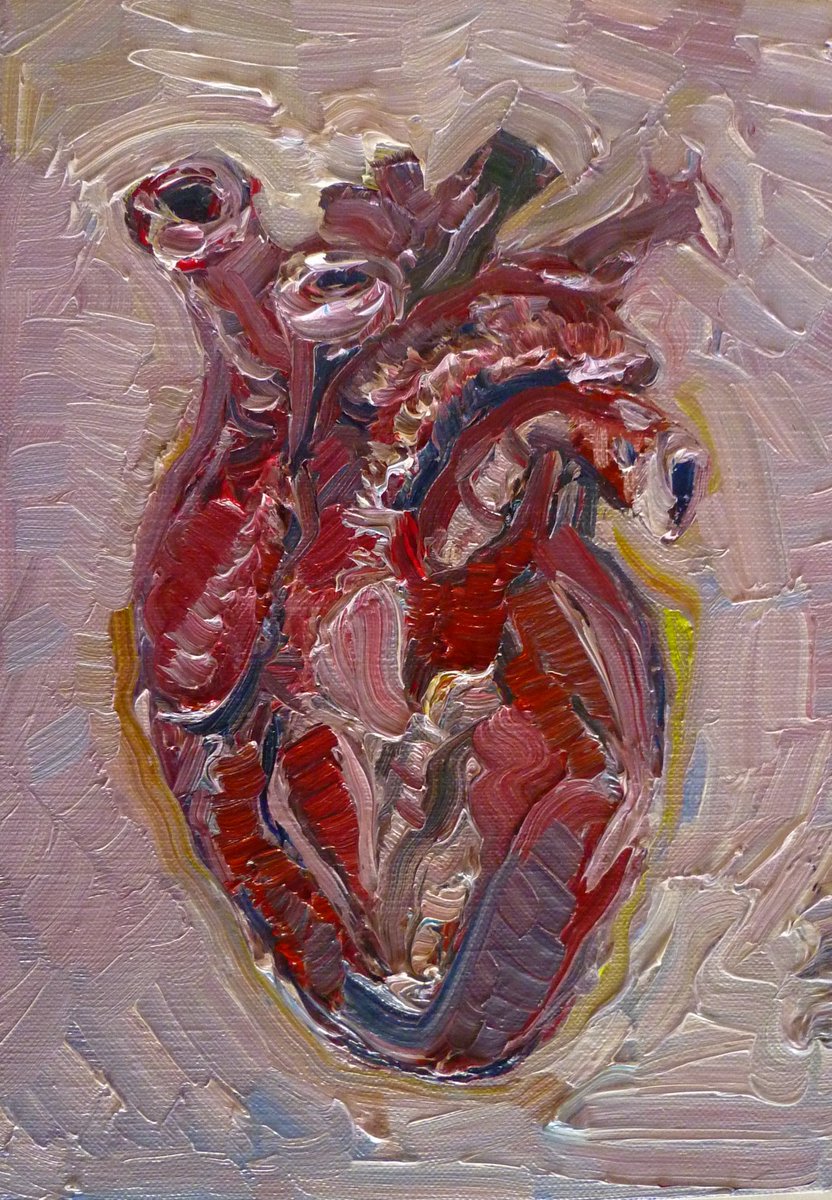 心臓」 2026年制作 273 mm × 190 mm oil on canvas