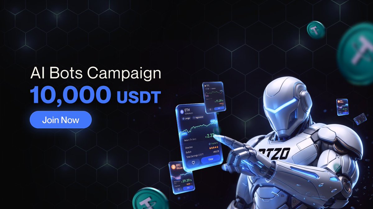 🤖 BOT Trading Carnival is LIVE

Trade with BTZO's bots to unlock real rewards!

Activate AI AutoTrader or Grid Bots to share $10,000 USDT 💸

🗓 Only until Mar 22

No manual trades. Just automation doing the work⏳

👉 Join Now and let the bots trade for you