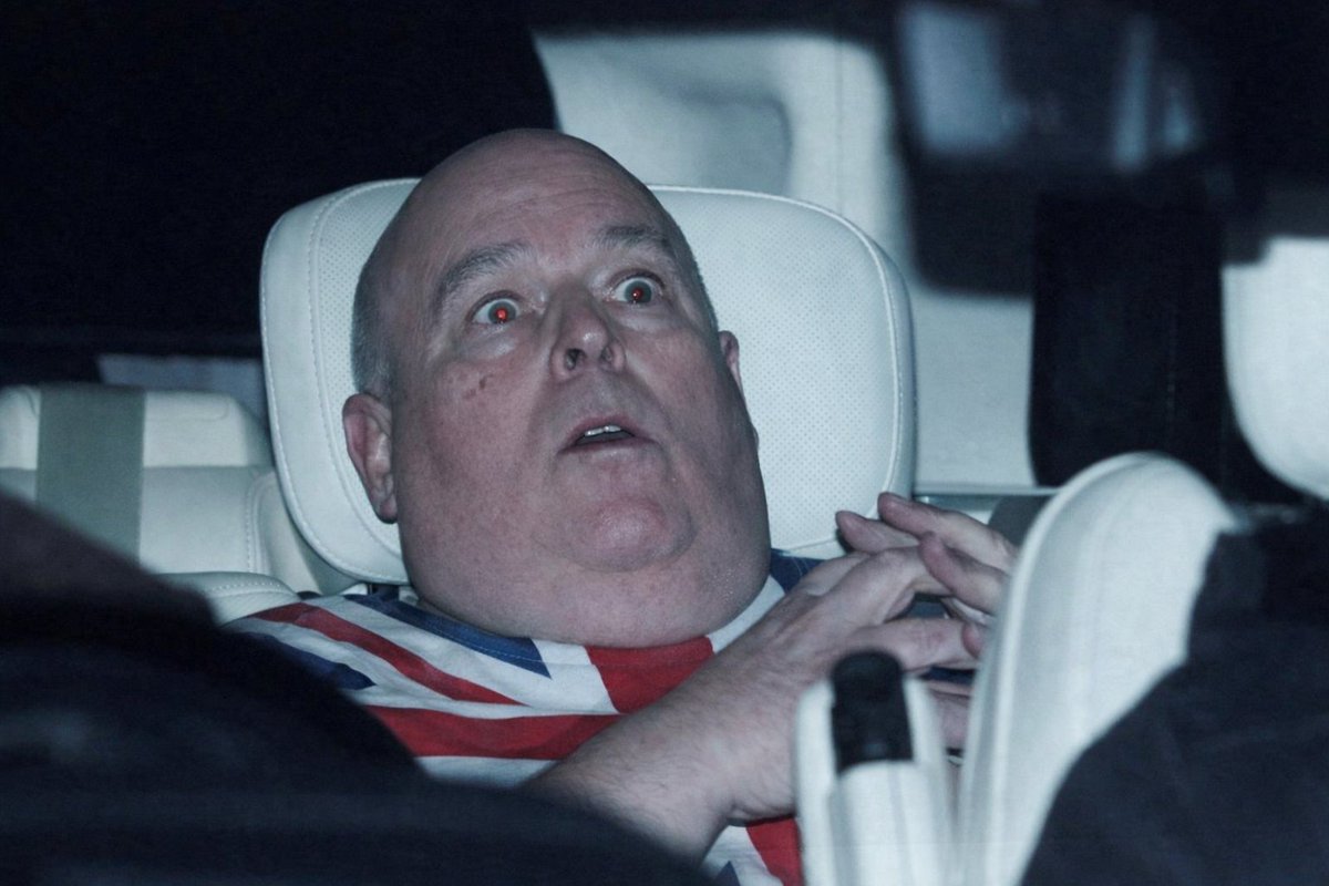 Me in the taxi yesterday on the way home from my prostate examination.