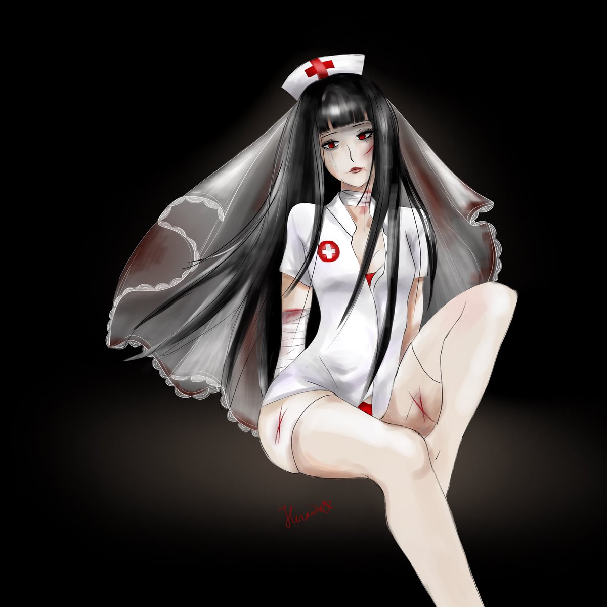 cyberledunit's tweet photo. nurse who wished to be the bride #ocart https://t.co/EgEcVYa06V