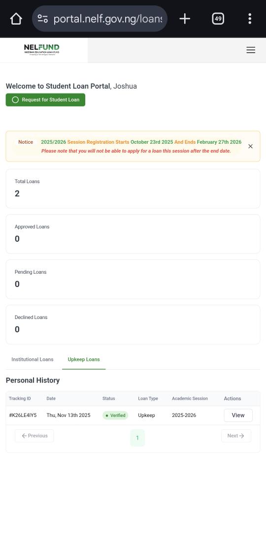 web3Joshyy's tweet photo. @NELFUND @NyaniPaul I applied since on November for the 2025/2026 session and yet I've not been paid yet from January and February. Do I need to reapply?? https://t.co/XXInMjTXkV