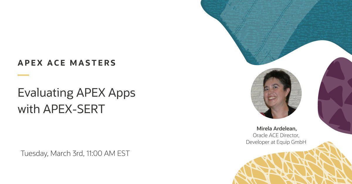 Oracle APEX tweet media