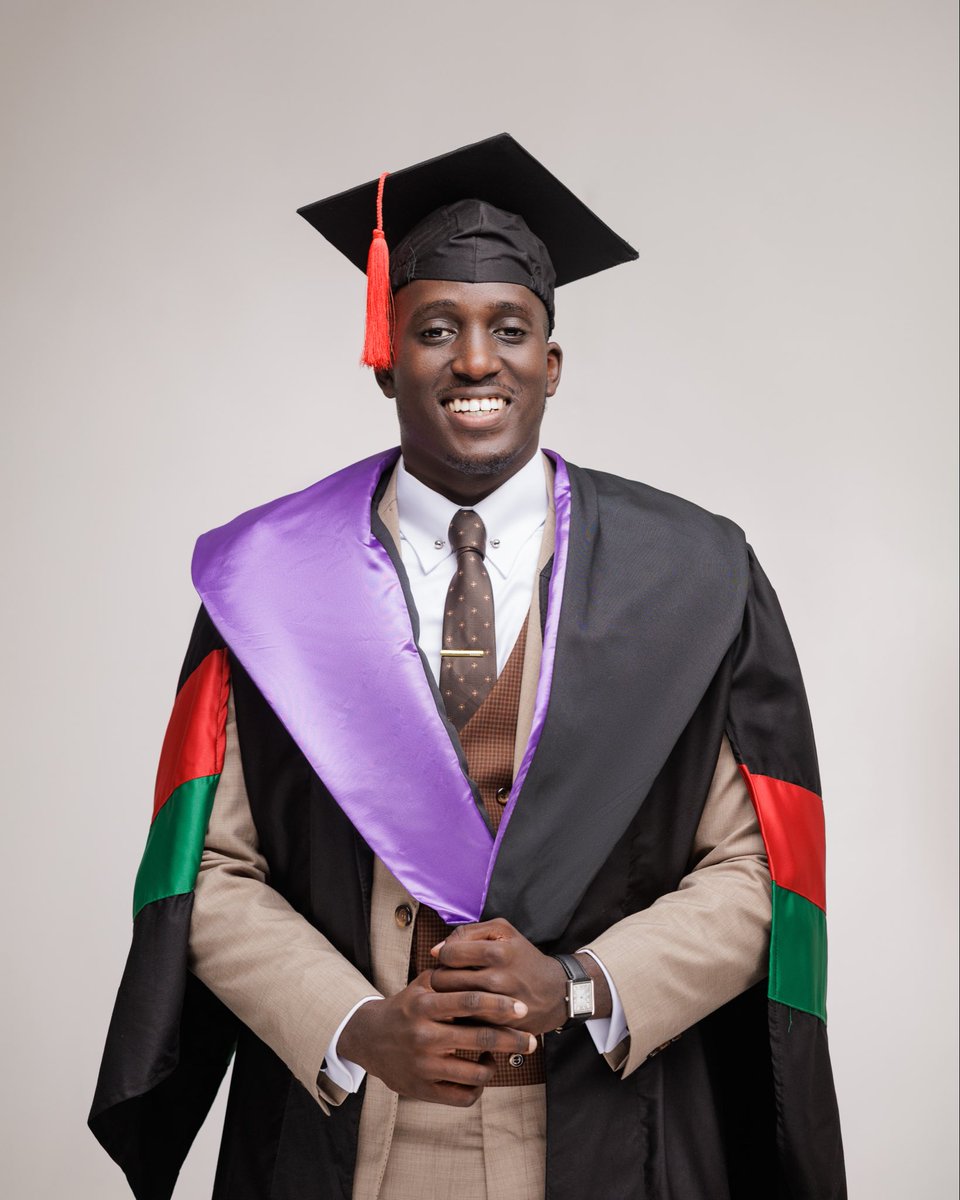 Passed by Makerere University for my graduation today and i was awarded a Second Class Upper Division Degree in Bachelors of Laws (Hons).
