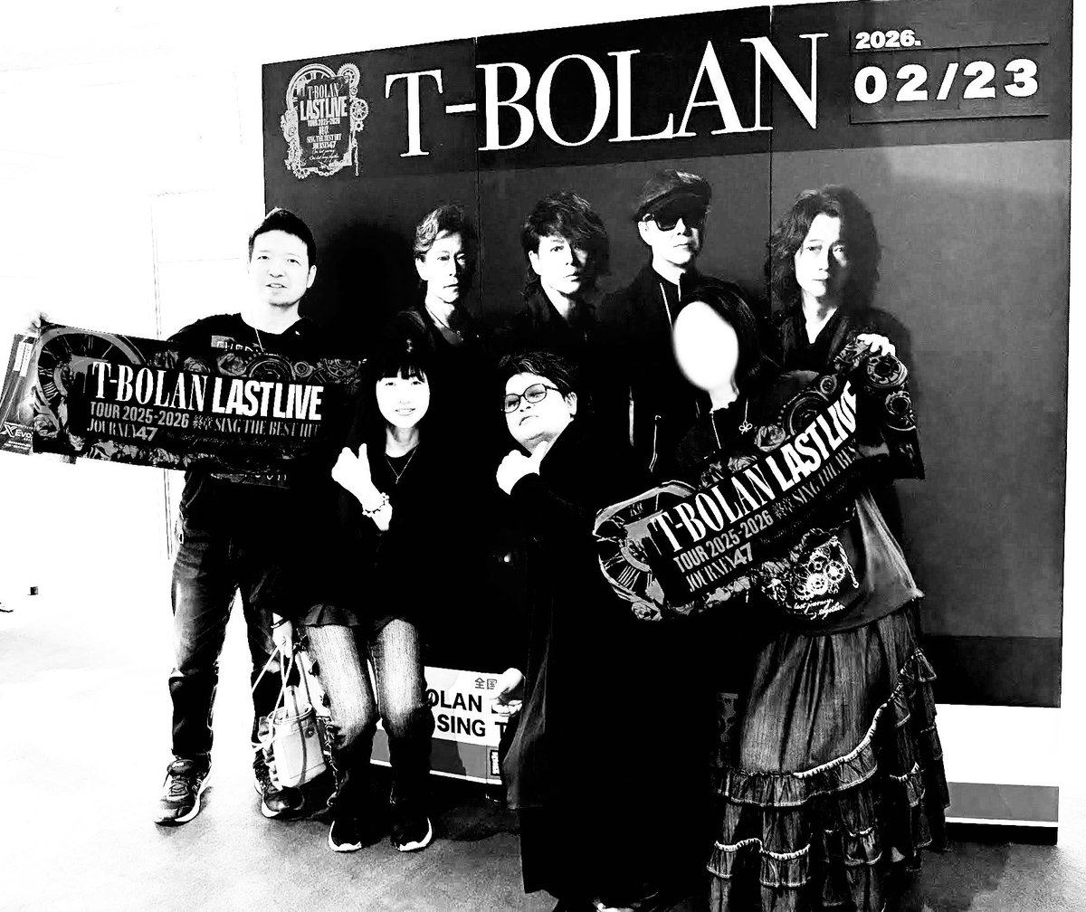 T-BOLAN ラストライブツアー 群馬公演 記念撮影シリーズ① #シロクロ