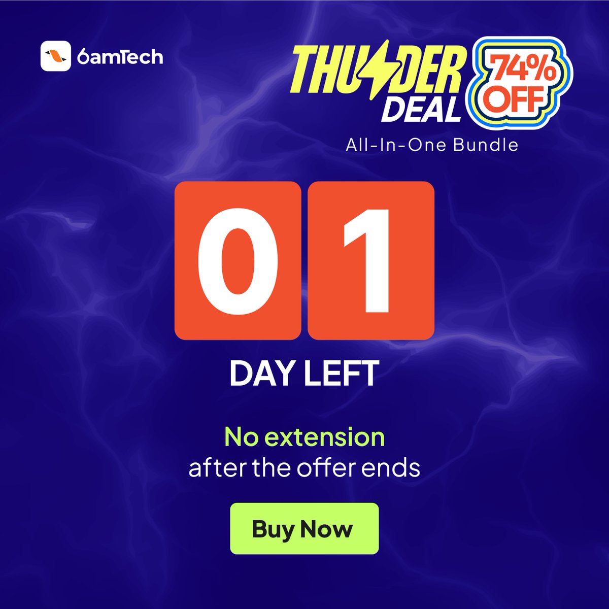 6amTech's tweet photo. 🚨 Last Day Alert!

Only 1 day left 🔥

💰 Now: $299
💸 Regular: $1,157
⚡ Save $858 instantly
⏳ Ends Feb 26, 11:59 PM (AEDT)

No extensions. No repeat offer.

👉 Get it before the price goes back:
https://t.co/NvjjEjTaGo

#ThunderDeal #6amTech #Codecanyon #Envato #SoftwareDeal https://t.co/dHLM4ZAwnO