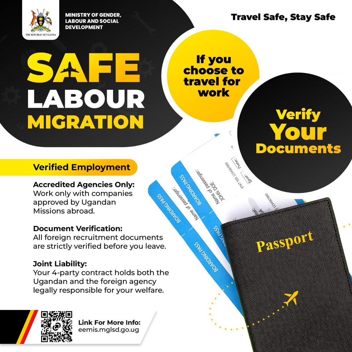 joenakandinda1's tweet photo. The Hon @EstherAnyakun urges Ugandans seeking employment abroad to use only formal and approved channels to verify recruitment information before making any commitments
#SafeLabourMigration https://t.co/AAf4yEOC5C