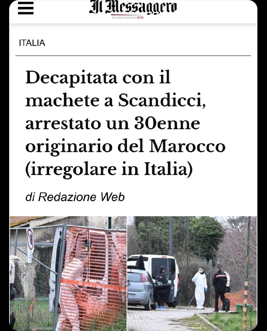 Donna ammazzata e decapitata a colpi di machete a Firenze, ma nessuno ne parla.
Non sento di scioperi, sfilate, manifestazioni femministe, comparsate TV, Film o convegni.
Eppure lei era una donna come le altre.
Perchè questo silenzio dei media?
Lui non è abbastanza italiano?
