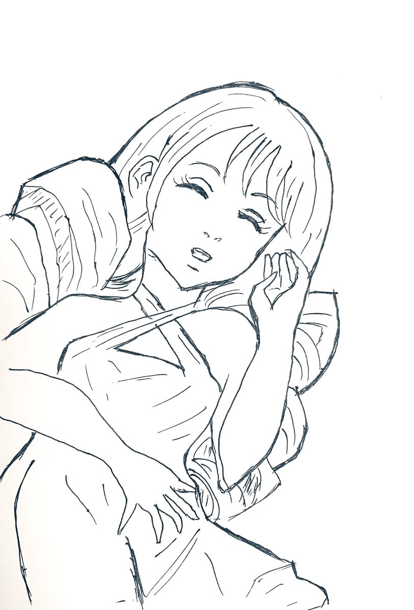 線画のみで済みませんが...
シャドウハーツ2の22周年の
記念に落書き作品を描いてみました
似てなくて済みません
コーネリアです
町田松三様も加藤美也子様もお元気でいらっしゃいますでしょうか？
これからもずっとお元気でお過ごし下さい

#シャドウハーツ2_22周年 
#シャドウハーツ2
#模写イラスト