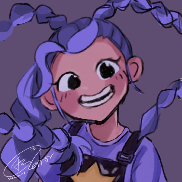 等上課途中簡單畫個Lily