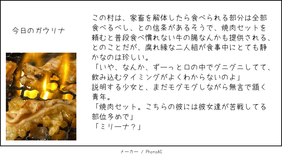 #今日のガウリナ日記