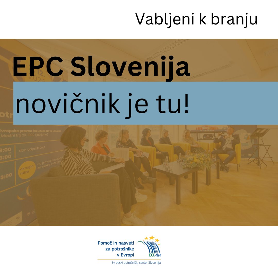 🛒 Kaj smo izvedeli na okrogli mizi?
🎯 Potrošniška agenda 2025-2030
 🔧 Neskladnost blaga in odstop od pogodbe ostajata glavna izziva potrošnikov v 2025
🔴 Primer meseca: Potrošnik po posredovanju prejel vračilo denarja

Vabljeni k branju! 👉shorturl.at/x8wst