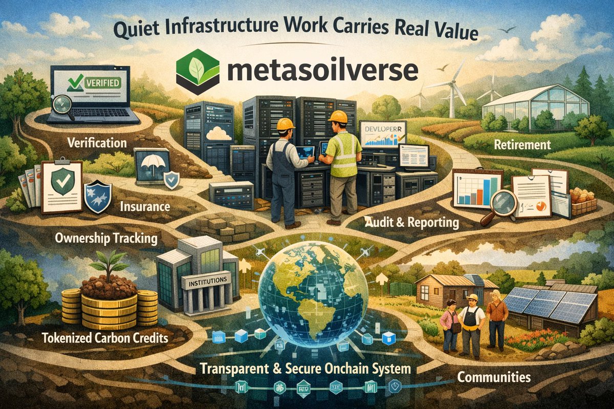 Quiet infrastructure work often carries the real value. 

That is exactly what <a href="/metasoilverse/">MSV Protocol</a> is focused on. While many projects compete for attention, Metasoilverse is building the core systems that make carbon markets transparent, verifiable, and usable onchain. Real impact