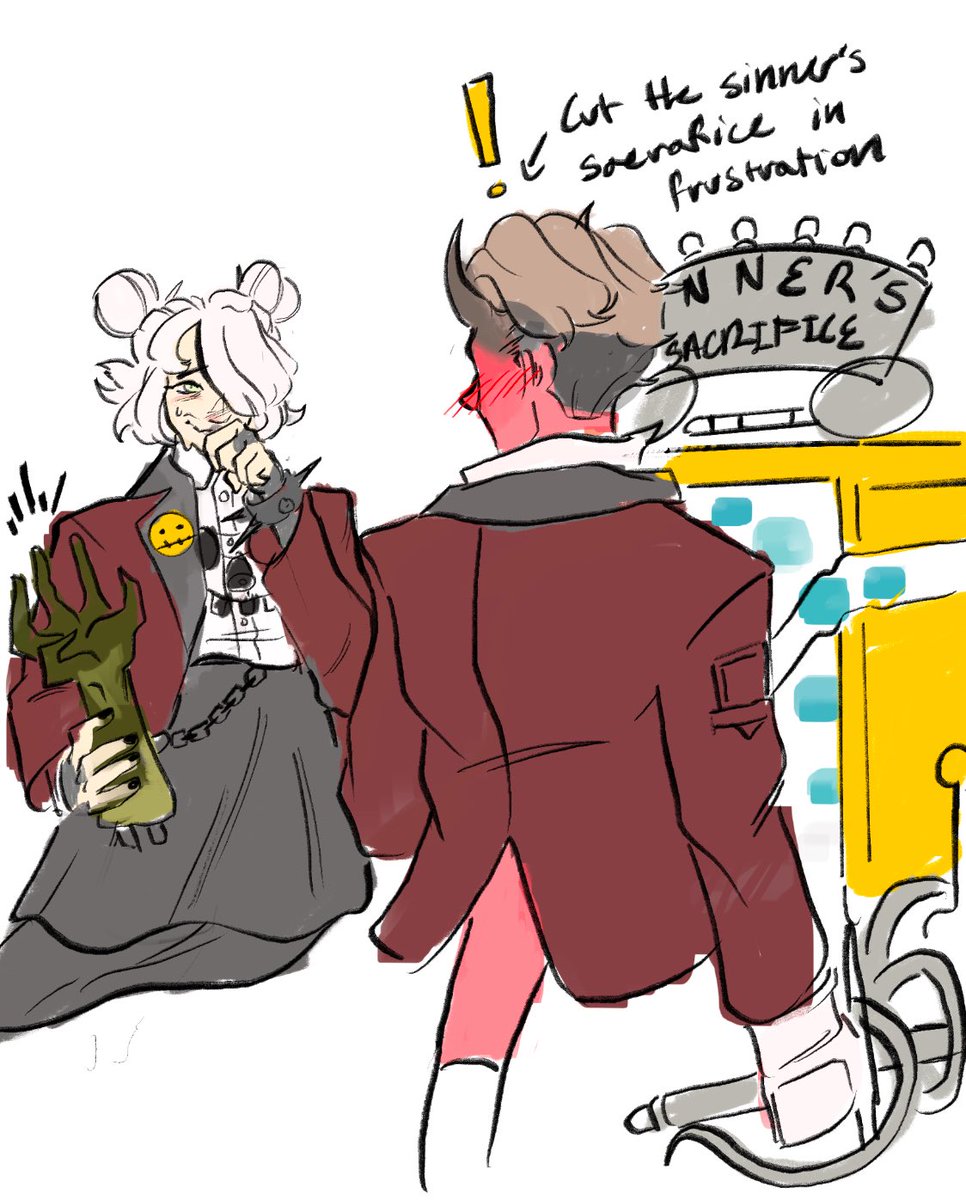 Head cannon: Apollo sucks at anything unrelated to fighting or school 
#deadlock #deadlockfanart #apollo #graves #goldengraves