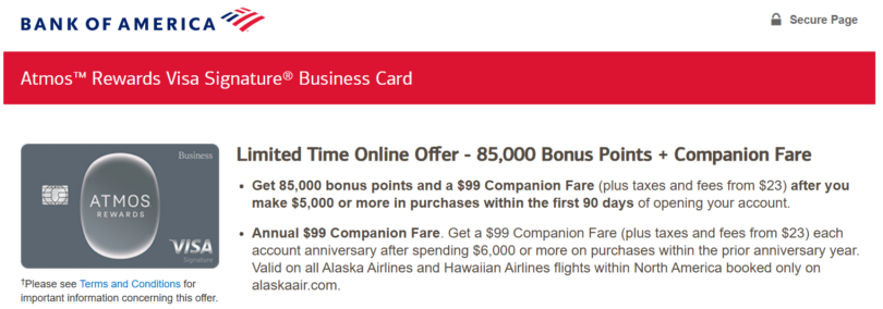 USCCStrategy's tweet image. #BankofAmerica Bank of America Atmos #AlaskaAirlines #Business Card 85,000 Miles 
atmosbizvisa85k.com