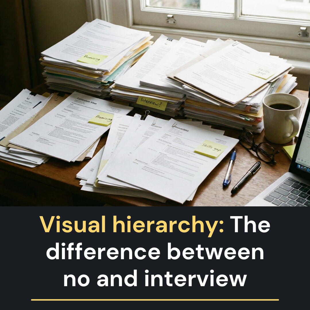CareerOptimiser's tweet photo. TheLadders conducted a study using eye-tracking technology to record exactly where recruiters focus their attention.
They discovered that recruiters spend 80% of their review time on just six data points.
#CareerOptimisation #JobSearchStrategy #CareerBranding https://t.co/3jt5CGxiqq