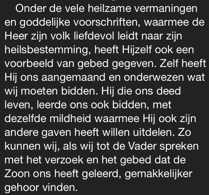 Cyprianus van Carthago over het Onze Vader: