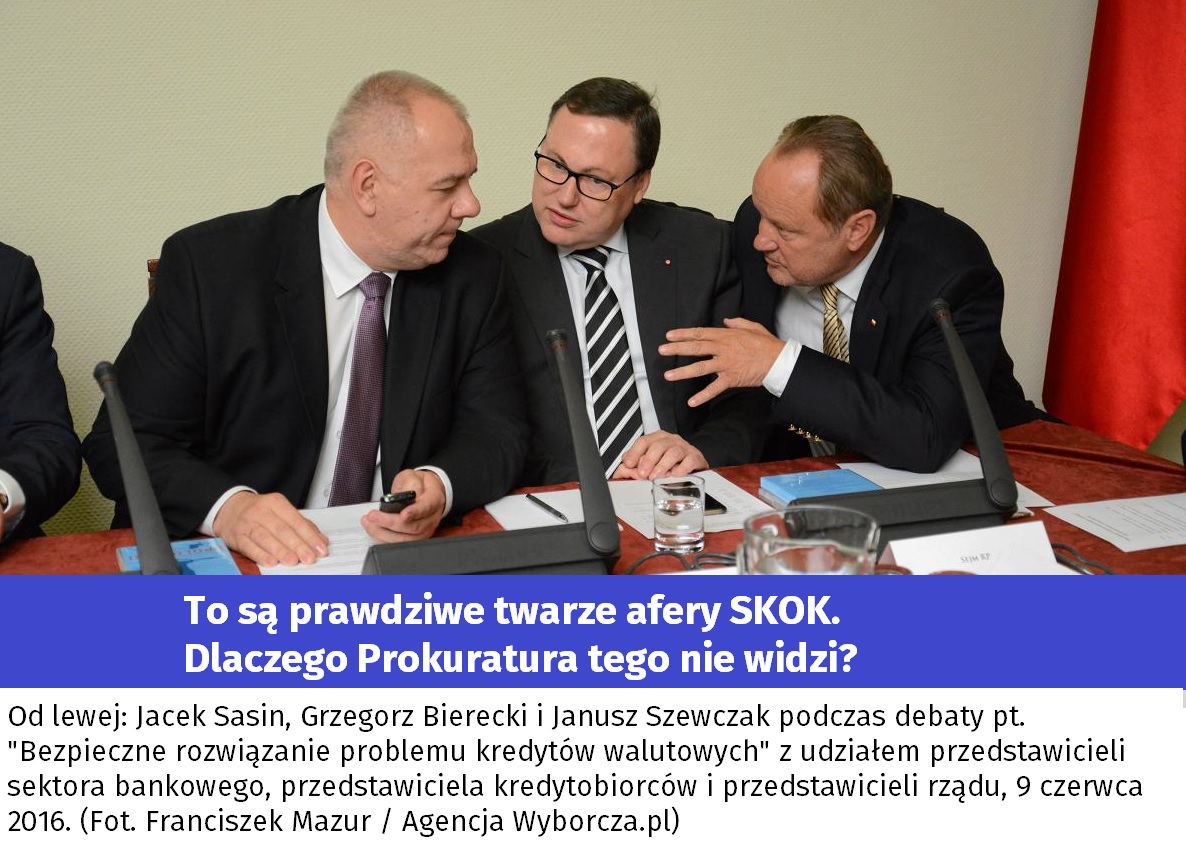 Czy pamiętacie aferę SKOK?

Redaktor Wojciech Czuchnowski regularnie przypomina tę aferę. Tekst z 23 lutego 2026 nawiązuje do zeznań złożonych ostatnio w sądzie przez Grzegorza Biereckiego, twórcę systemu SKOK oraz byłego prezesa Kasy Krajowej SKOK, aktualnego senatora PiS.