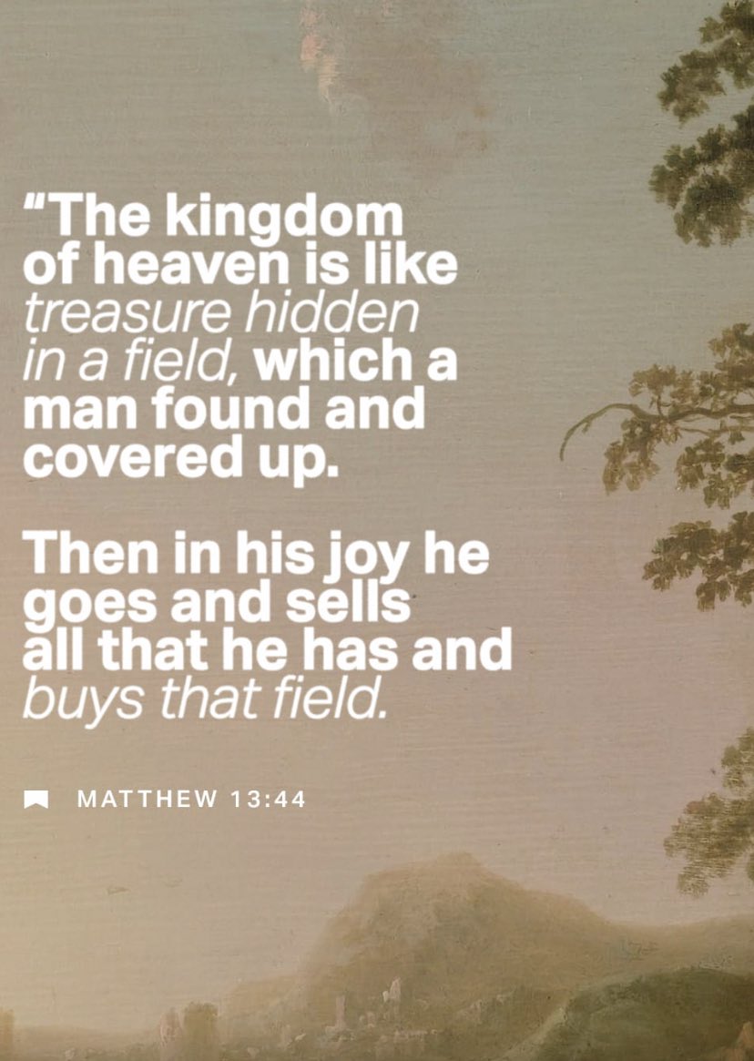 Good morning 🥹

Verse of the day:
Matthew 13: 44