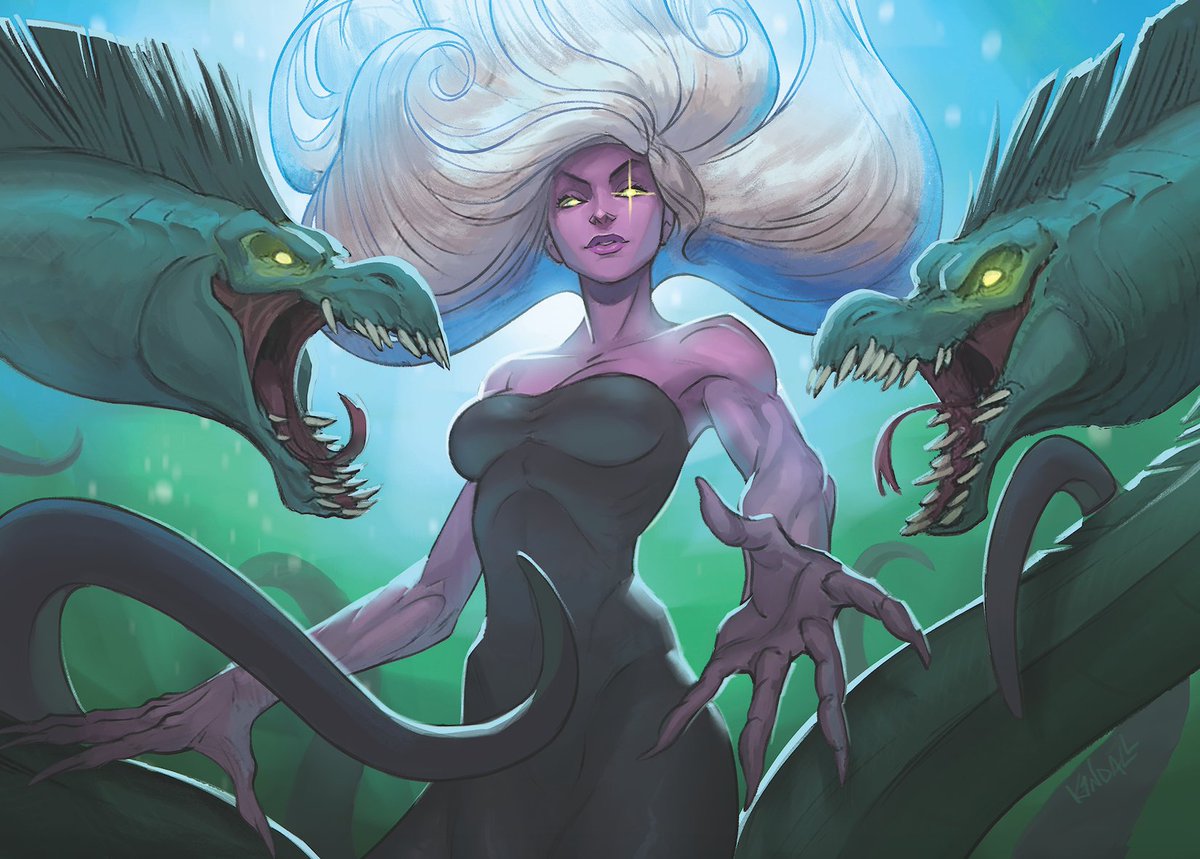 Updated an old sketch with some new color and paint