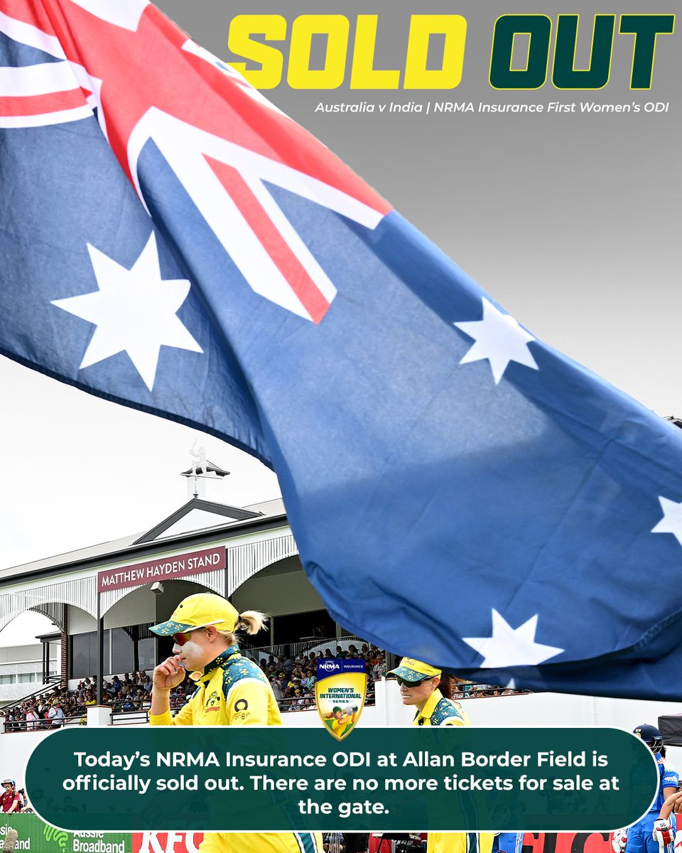 CricketAus's tweet image. Sold out in Brisbane 🔥

#AUSvIND