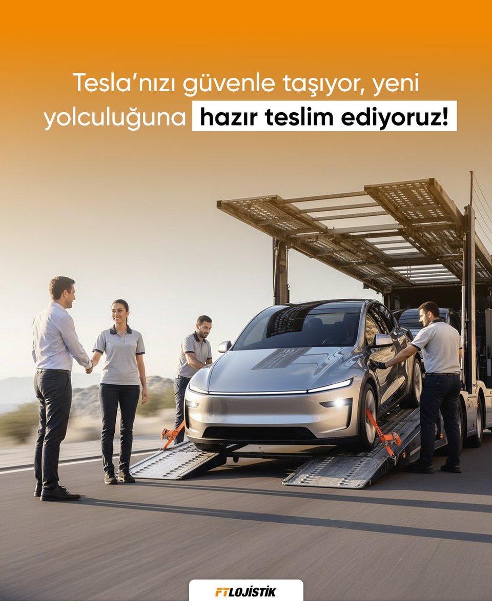 Yeni Tesla’nız yola çıkmadan önce doğru ellerde! Tesla teslimatı için güvenilir lojistik çözümü: FT Lojistik.

#FTLojistik #TeslaTeslimat