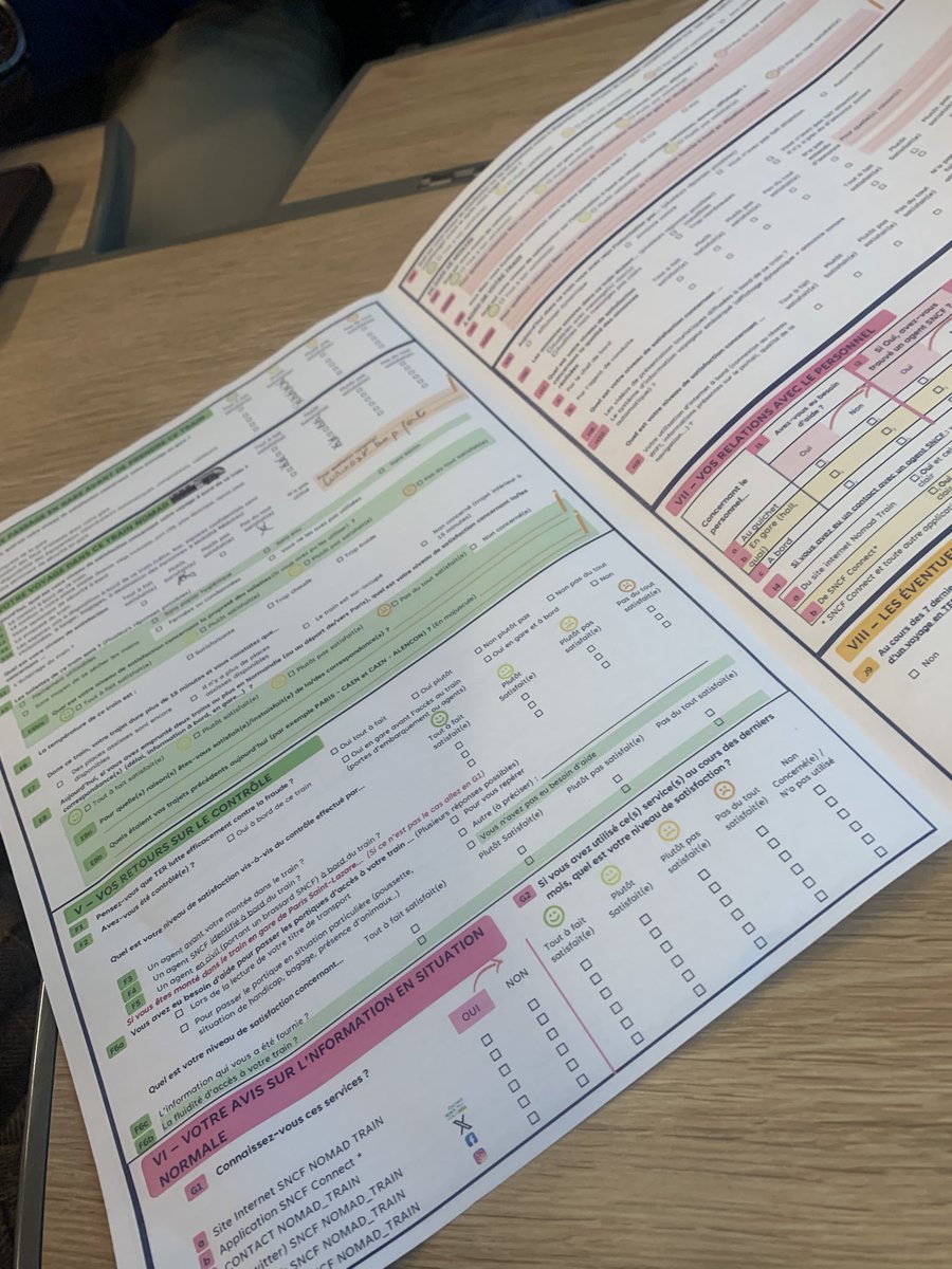 UsagersSNCF's tweet photo. Ce matin dans le #3102, distribution de #questionnaires de satisfaction #sncfVoyageurs #Nomad  @train_nomad @RegionNormandie @SNCFVoyageurs https://t.co/fwasKI5XxR