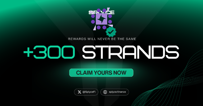 300 Strands claimed. 

Real-world yield is coming to Solana with <a href="/SplyceFi/">Splyce Finance</a> 

Feels good to be early.

Your turn: solana.splyce.finance/rewards?ref=95…