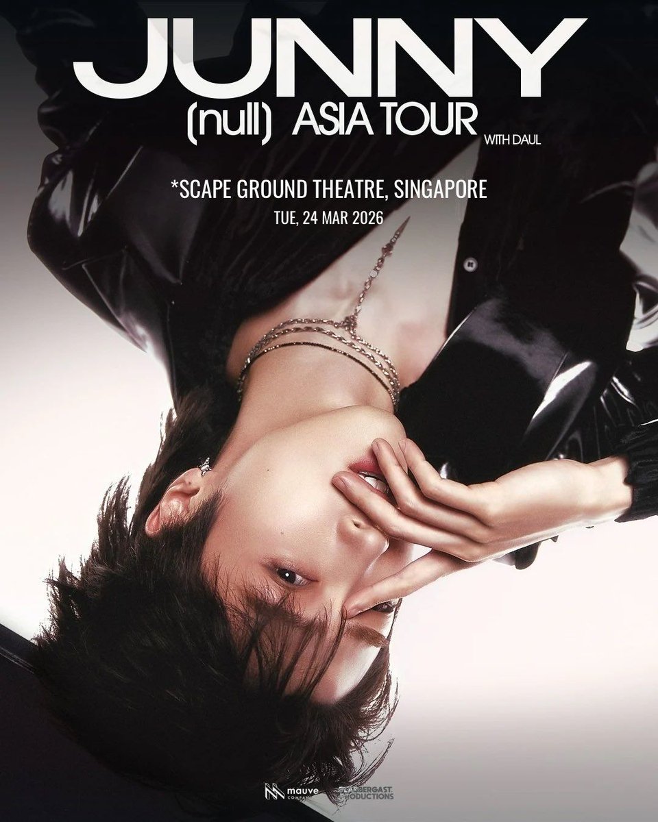 JUNNY 2026 [null] ASIA TOUR with DAUL in Singapore is happening next month!

📍 *SCAPE The Ground Theatre
📅 24 March 2026
🎟️ Ticketmaster

Presented By: Flabbergast Productions (<a href="/FlabbergastProd/">Flabbergast Productions</a>)

#JUNNY #주니 #JUNNYINSG #JUNNYTOUR