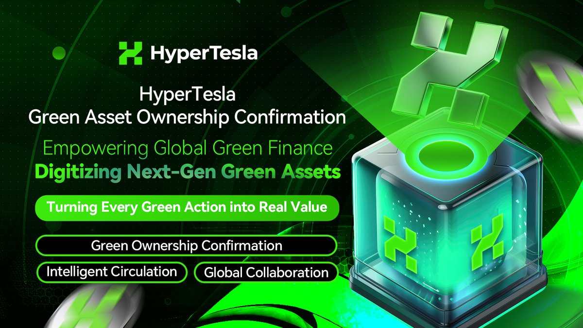 HyperTesla_HHT's tweet photo. π±Join HyperTesla β Where every green action turns into real value!
πGreen RWA | π Smart Flow | π Global Collab
Be a co-builder of the future.
#HyperTesla #RWA #GreenFinance #Web3 https://t.co/obt8xHKAih
