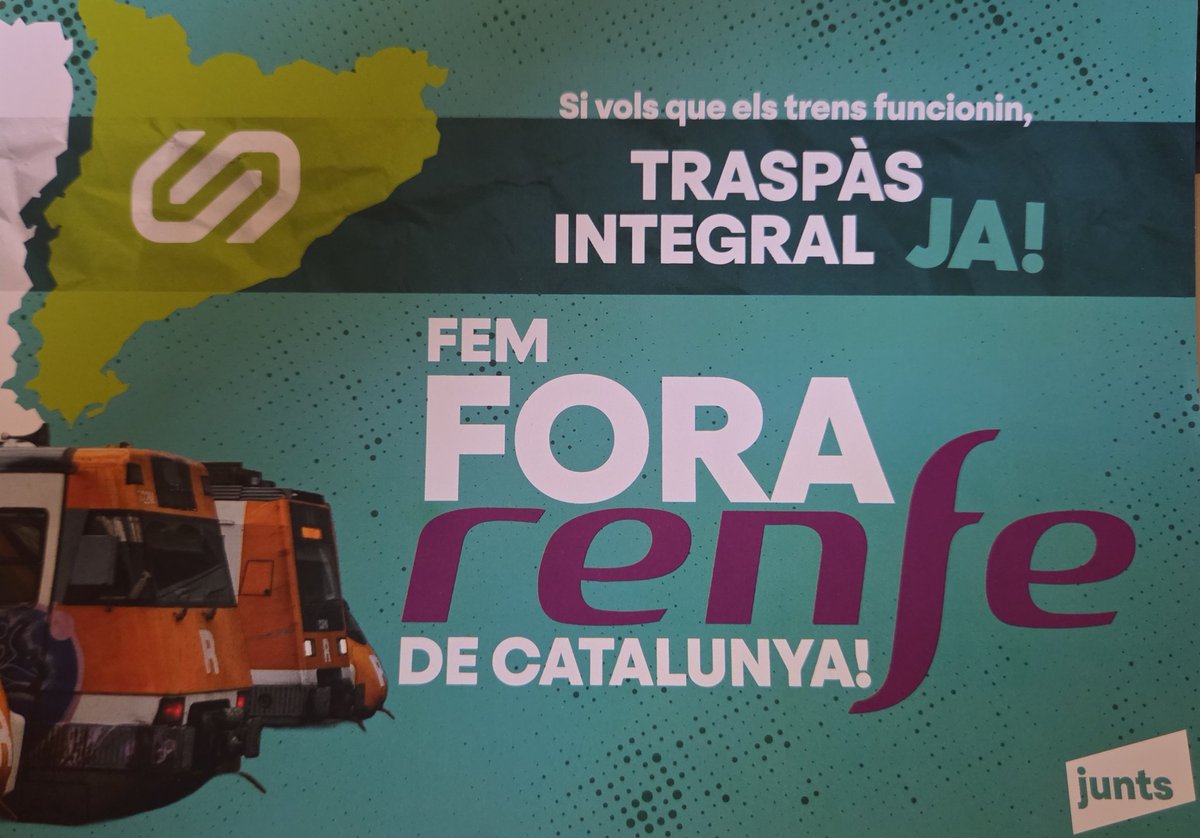 jordimunell's tweet photo. Des del Ripollès, des de l'estació del ferrocarril transpirinenc a Ripoll reclamem una vegada més el traspàs integral de la xarxa ferroviària catalana.  #volemFGC 

@rodalies @rod3cat 
#foraRENFE de Catalunya
@JuntsXCat https://t.co/f6S1CkBp19
