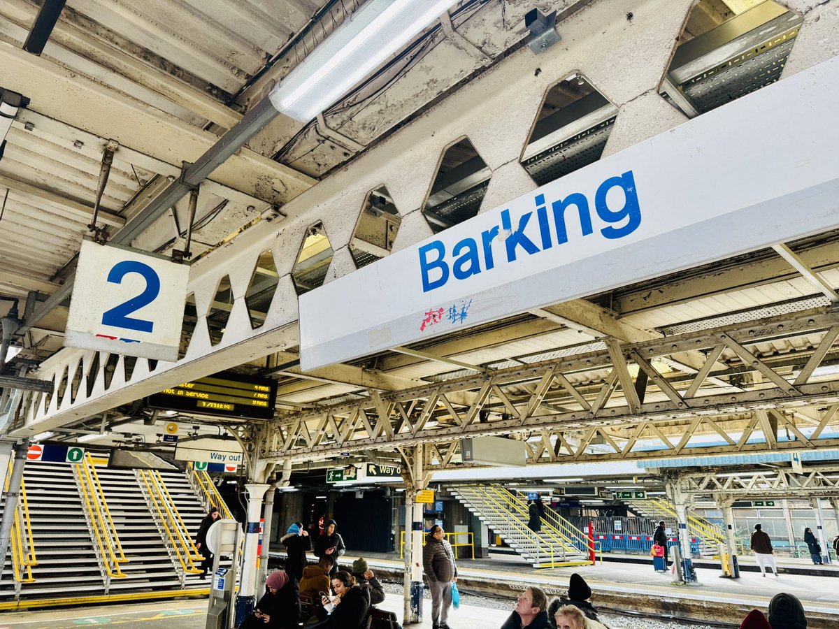 barrysviews's tweet photo. Upgrade works are underway at Barking station, but some old Network SouthEast signs are still hanging on 🔴⚪🔵

Will they survive the upgrade? 🤔

#NetworkSouthEast #BarkingStation #RailwayHistory #Trainspotting https://t.co/ltcfyZdnnP
