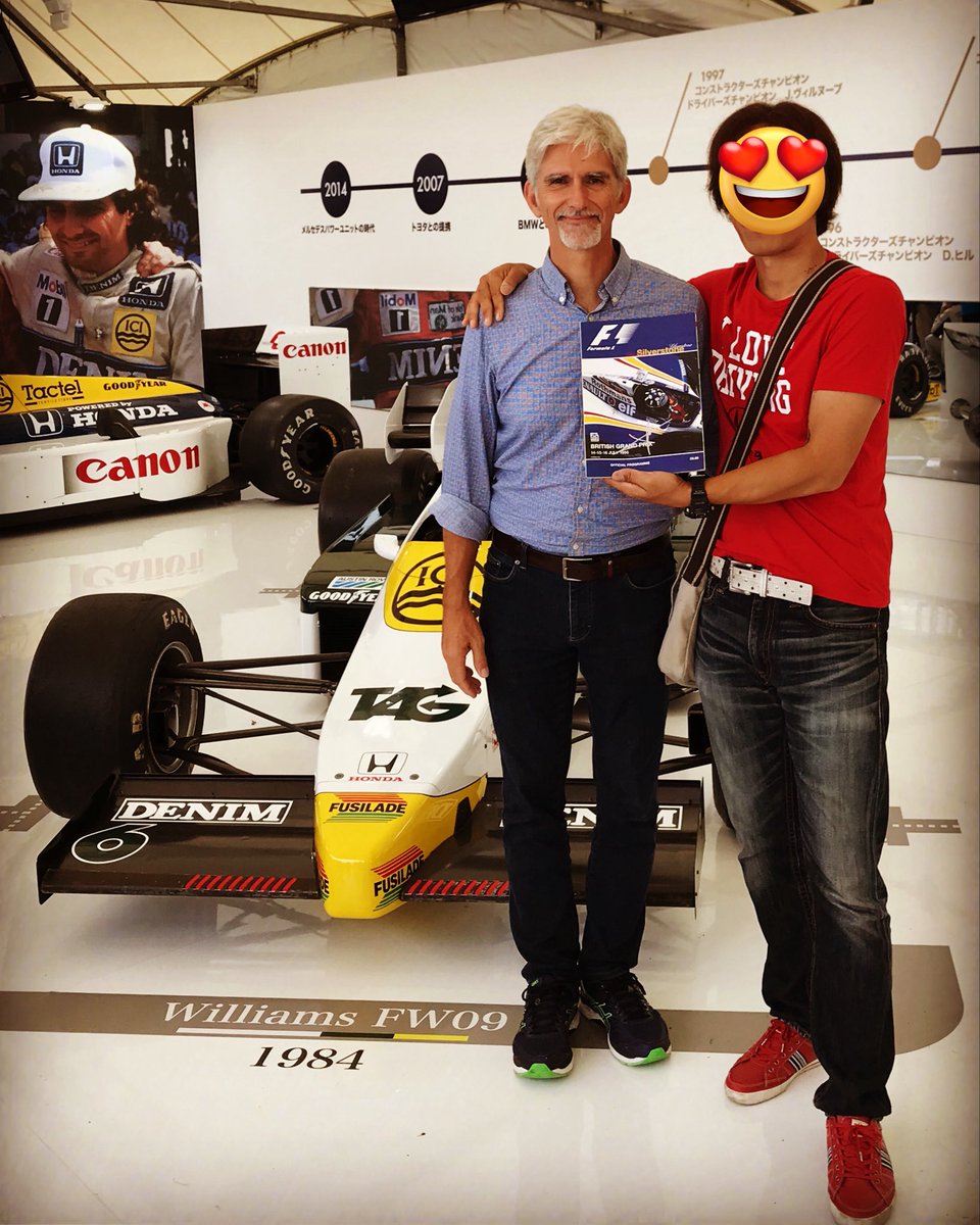 Qoo348's tweet image. チャンピオン獲得30周年にデーモンヒルがウィリアムズのアンバサダーに就任✨
1番大好きなヒルなんで今年はウィリアムズ贔屓に応援。このツーショットはF1人生最大の宝物だ。#f1 #f1jp #Williams