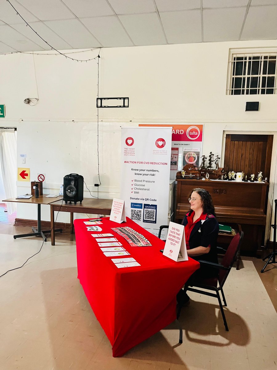 SAHeartStroke's tweet photo. Our Durban team out at TAFTA Park for our monthly Mended Hearts and Stroke Group meeting, aimed at providing educational and emotional support to heart attack and stroke survivors. ❤️ #HSFSA #HeartHealth #MHSG #brainhealth #healthylifestyle https://t.co/n8IH1hcmTx