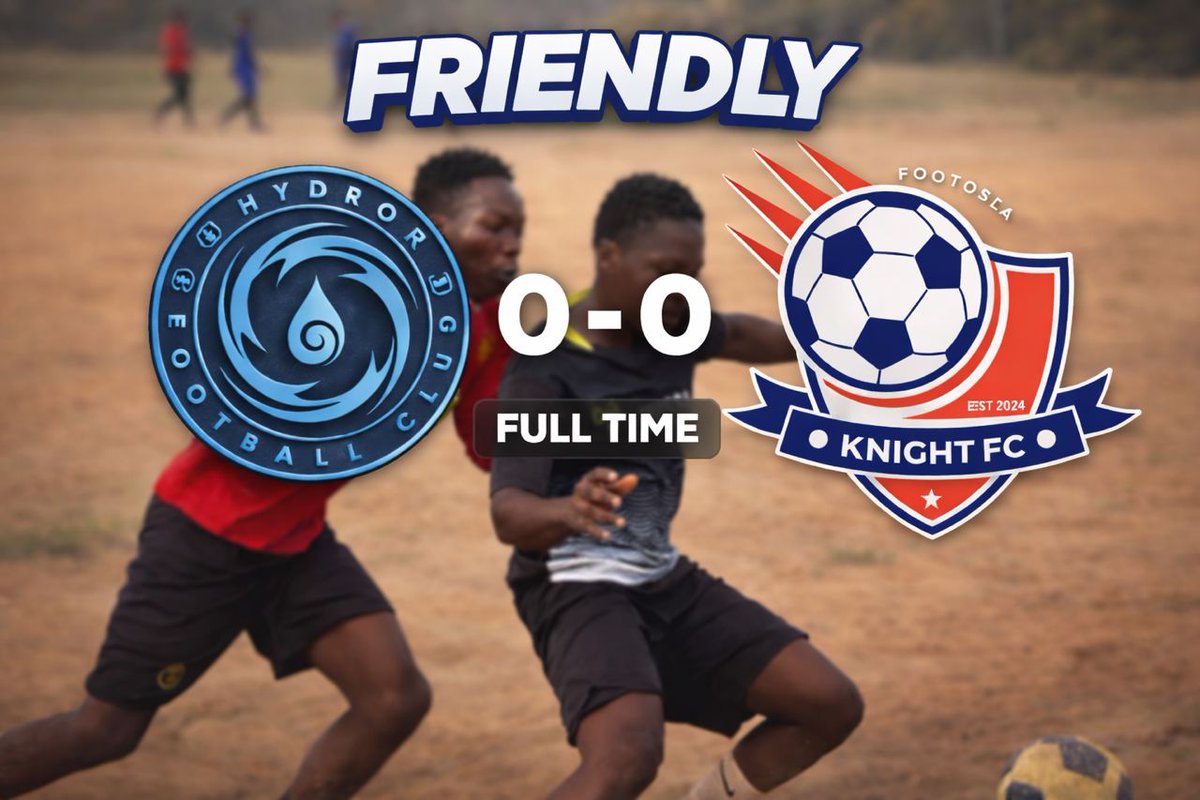 KnightFc001's tweet photo. Full Time.

A solid test against Hydro FC 🤝
We fought, we pressed, we stayed disciplined.

Friendly Match Result:
Hydro FC 0-0 Knight FC

Clean sheet. Strong mentality. More work ahead. 💪⚽
#KnightFC #PreSeason #CleanSheet #ItsNeverOverUntilItsOver https://t.co/DgOFgbatGv