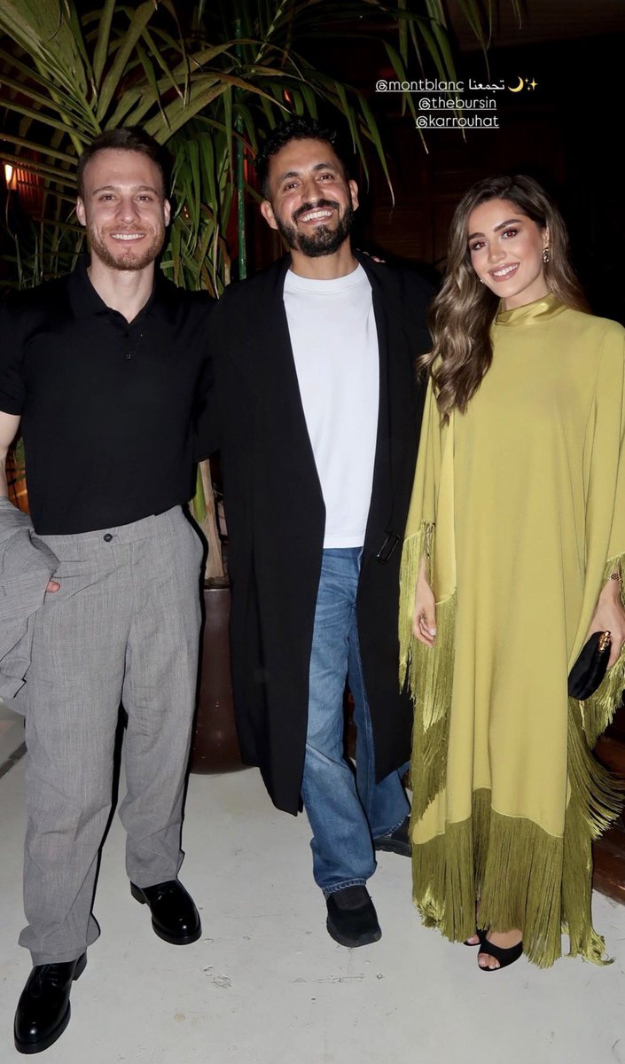 Kerem with guests at tonight’s Montblanc event 
#KeremBürsin