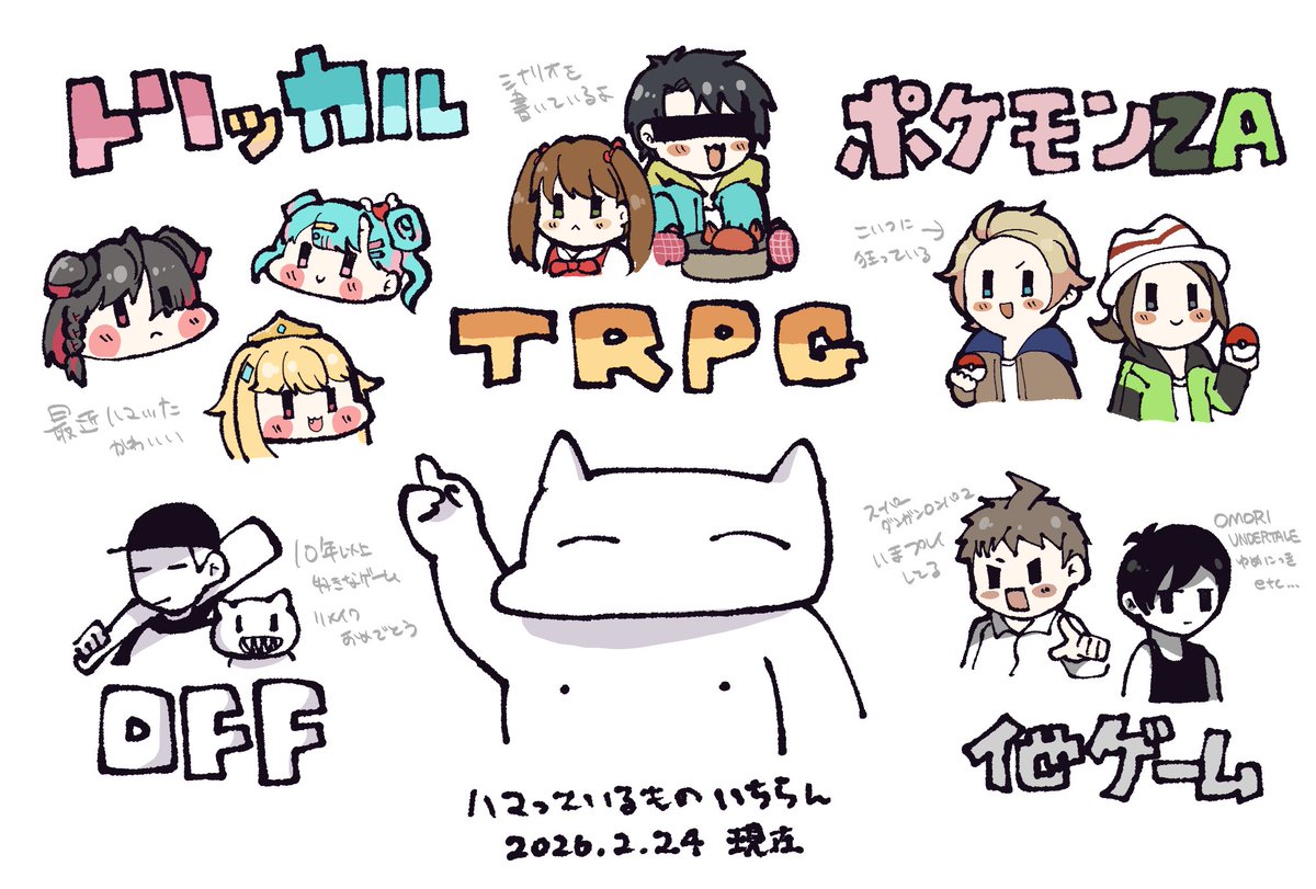 このアカウントの構成要素を紹介しようのコーナー 