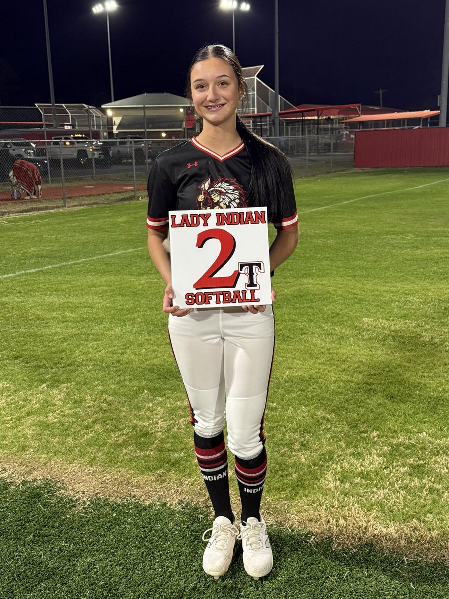 Congratulations to Madi Johnson for being tonight’s player of the game. 

Madi had 12 Ks and threw a no hitter.