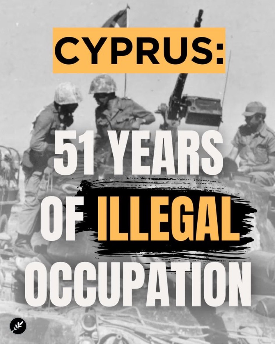 REMINDER!
Cyprus is occupied by the barbaric Turkey🇹🇷