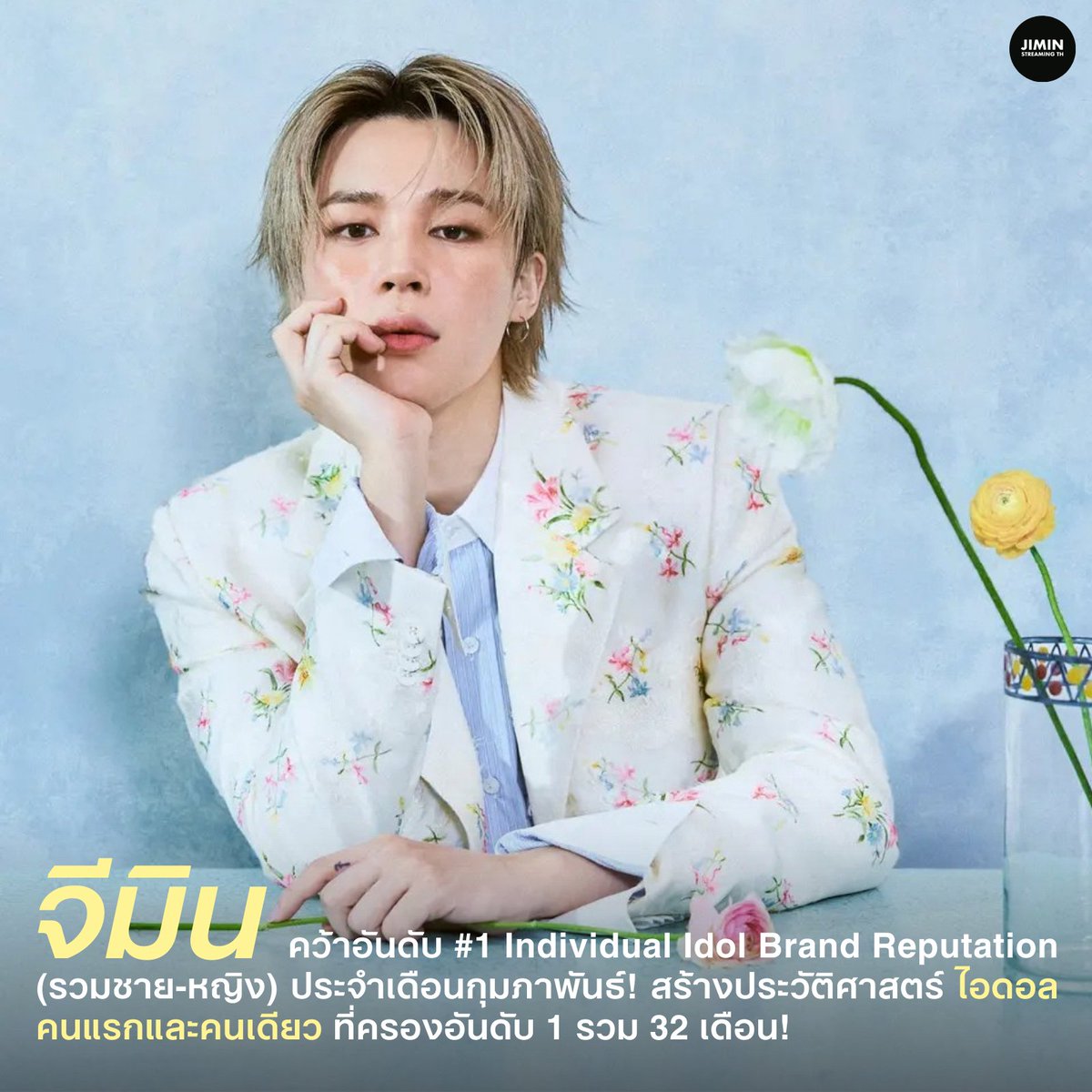 📈 #JIMIN คว้าอันดับ #1 The Individual Idol Brand Reputation (รวมชาย-หญิง) สร้างประวัติศาสตร์ ไอดอลคนแรกและคนเดียว ที่ครองอันดับ 1 รวมกว่า 32 เดือน! 🏆 

เป็นไปตามคาด! จีมิน ยังคงตอกย้ำความเป็นไอคอนระดับท็อป ครองอันดับ 1 การจัดอันดับชื่อเสียงแบรนด์ไอดอล (รวมชาย–หญิง)