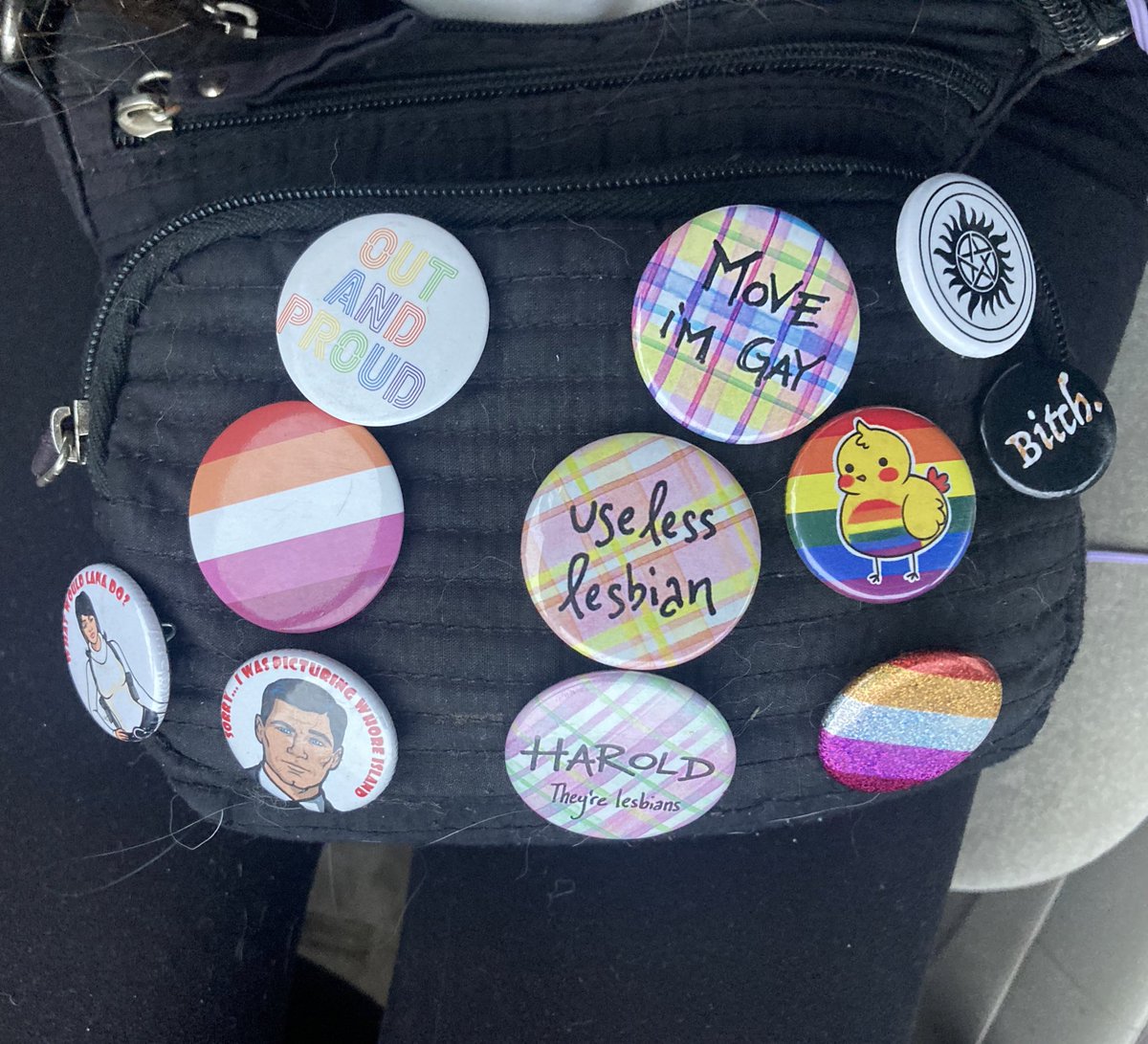 a relative asked if I was ever in scouts because of “all the badges on your bag”

dear viewer, the bag in question: