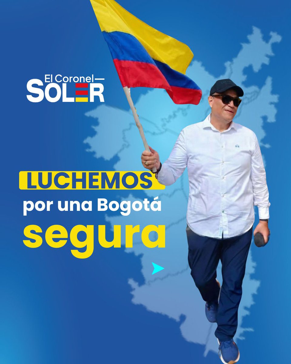 SaVanessCa's tweet photo. Por una Bogotá sin miedo, con mano firme y corazón patriota.
El Coronel Soler es la voz que necesitamos en la Cámara. ¡Voto #C114 Conservador! 🇨🇴
@CarlosSolerPa
LUCHEMOS por una Bogotá SEGURA https://t.co/DJvqP6cYyQ